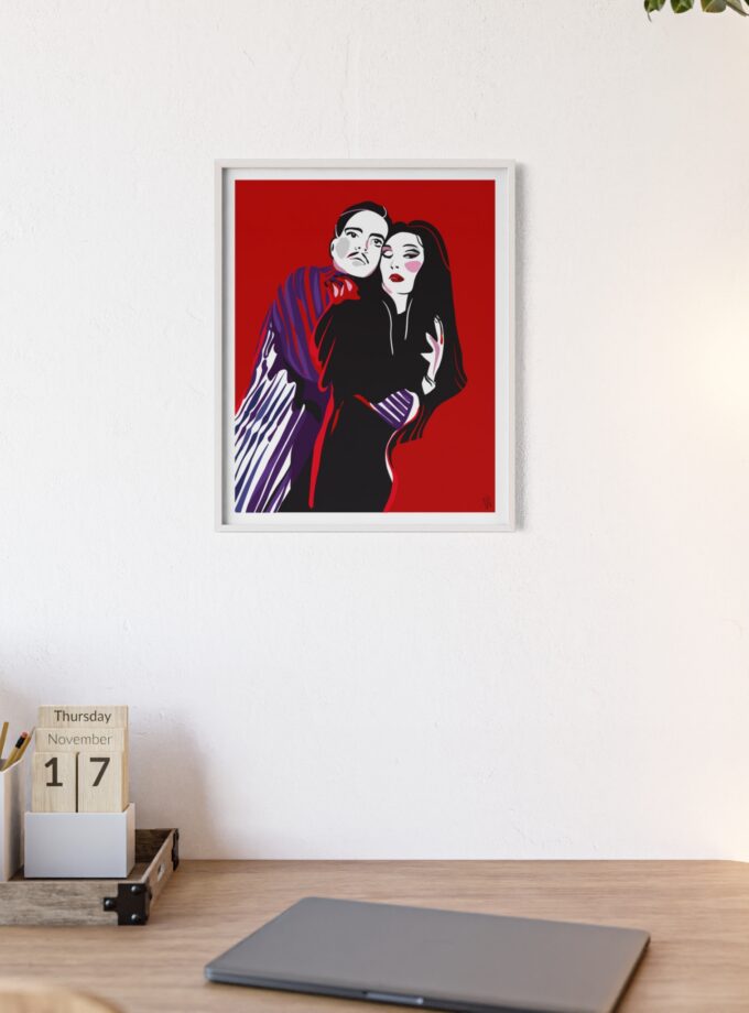 90' Bloody Halloween Poster, Framed