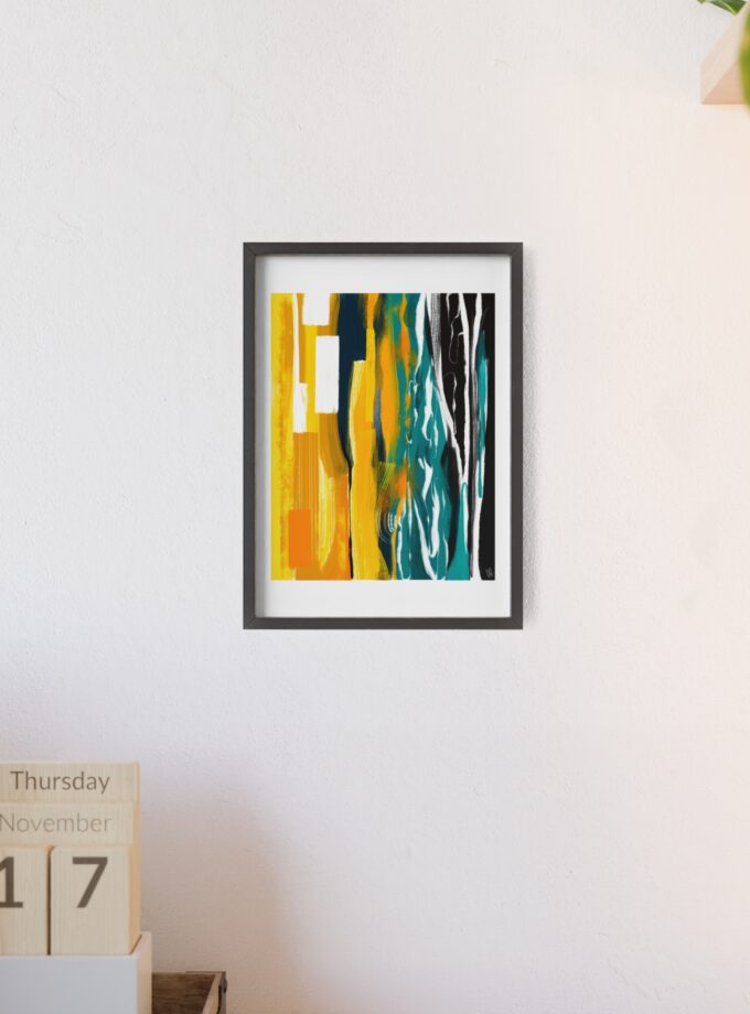 Midnight Swim Poster, Framed