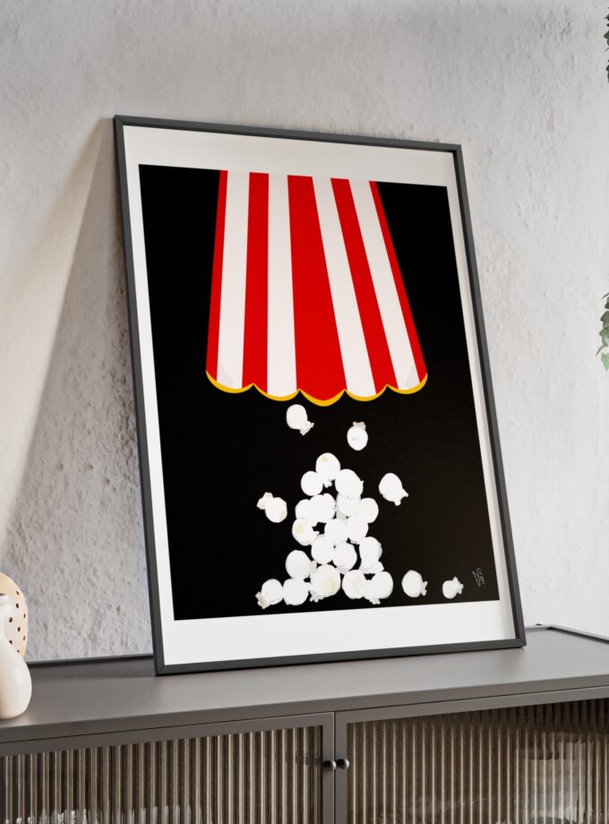 Let's Stay In Poster, Framed