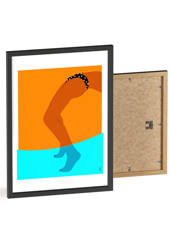 Pool Bridge Poster, Framed