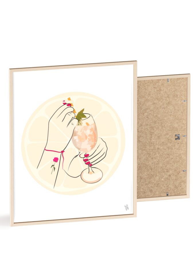 A Toast To Friendship Poster, Framed