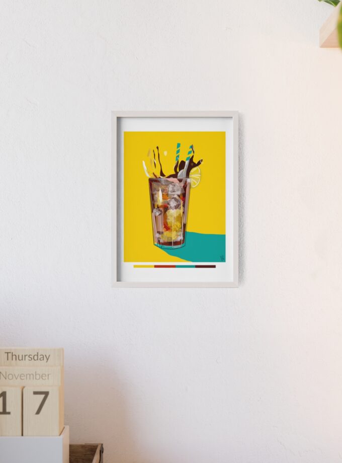 Splash Poster, Framed