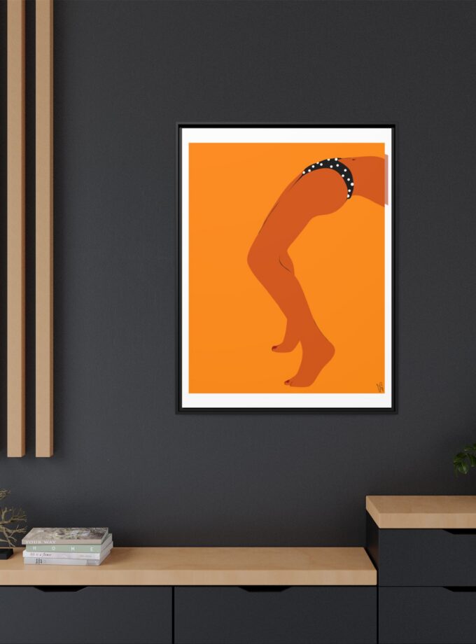 Sun Bath Canvas, Framed