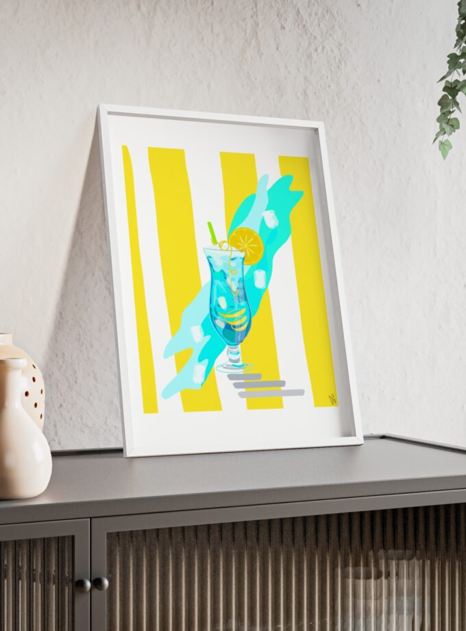 Blue Lagoon Poster, Framed