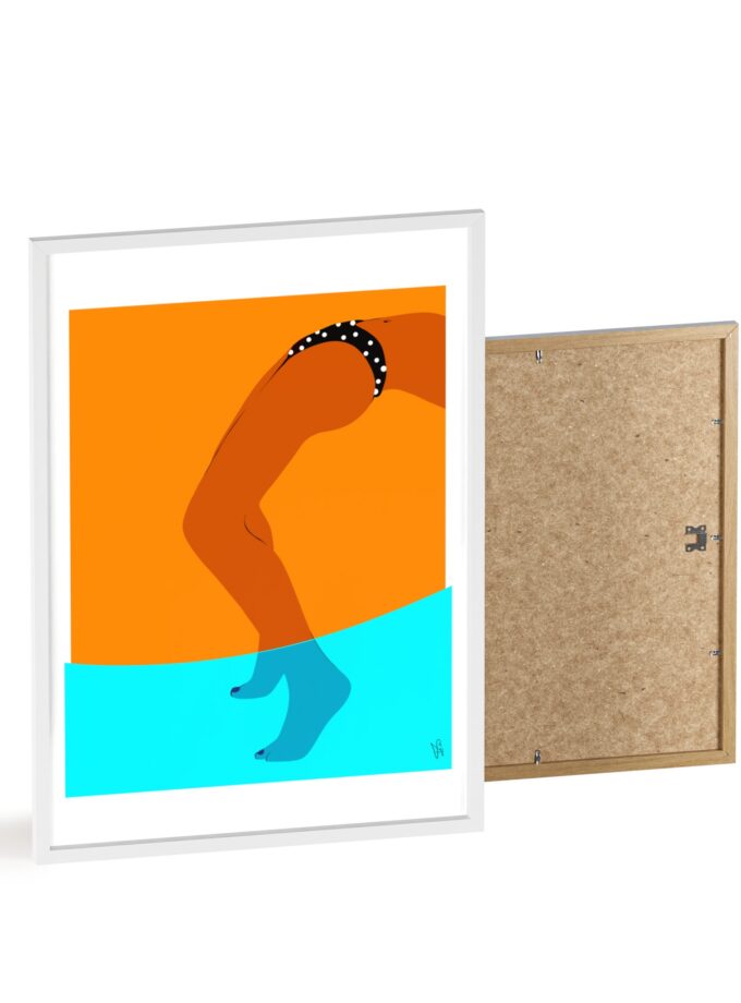 Pool Bridge Poster, Framed