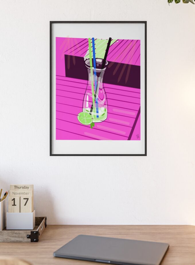 Mojito In Starigrad Poster, Framed