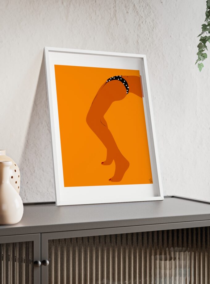 Sun Bath Poster, Framed