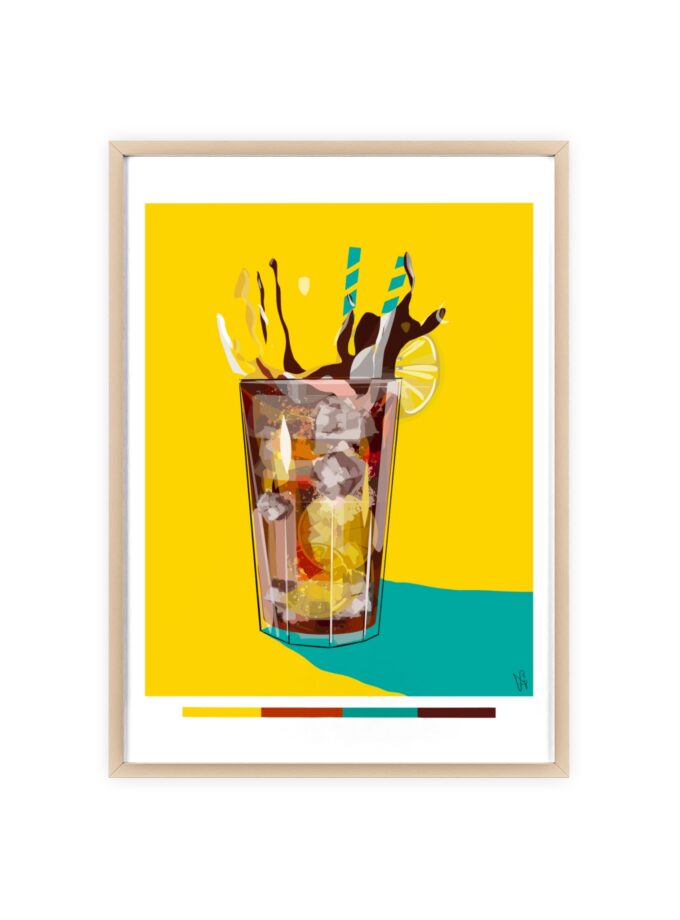 Splash Poster, Framed