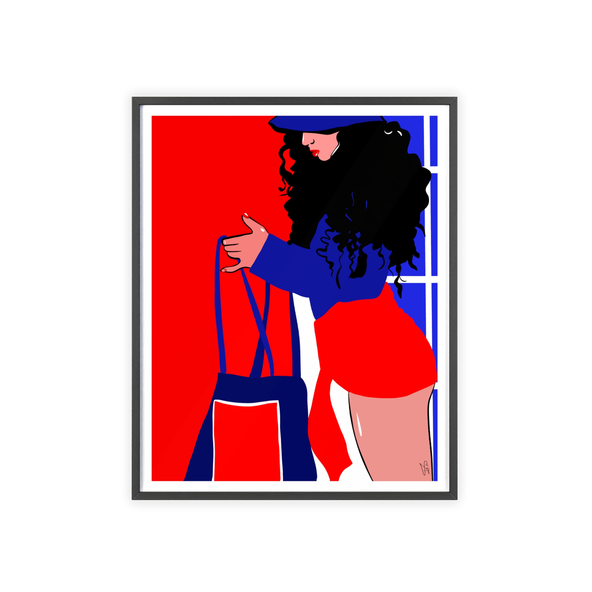 Beach Day Poster, Framed - Image 5