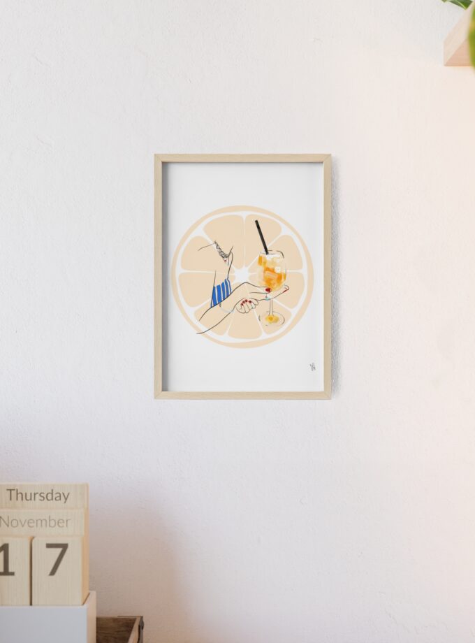 Mimosa in Dubrovnik Poster, Framed