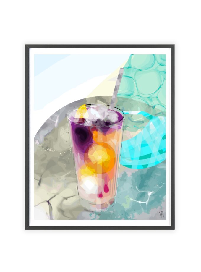 Lemonade In Zagreb Poster, Framed