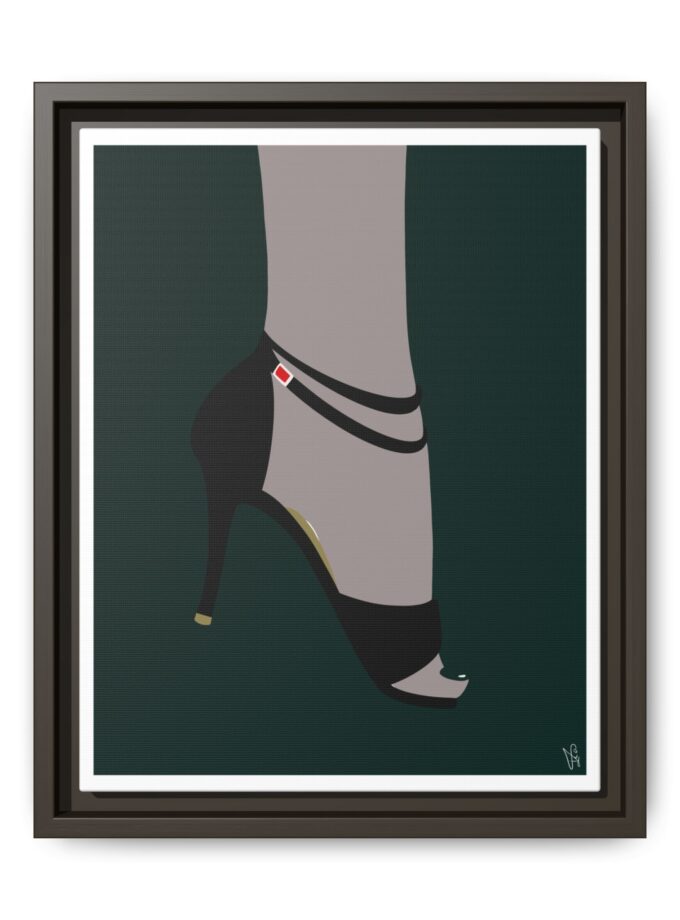 Emerald Canvas, Framed