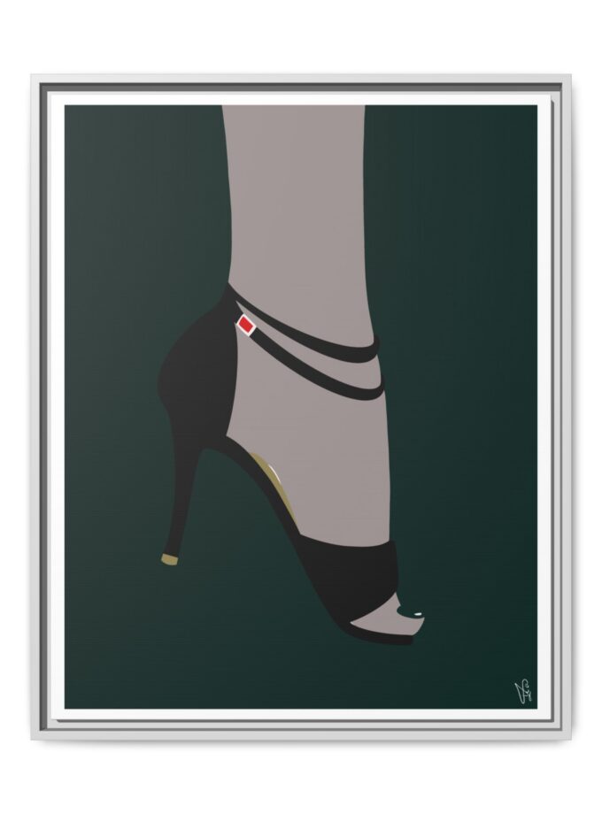 Emerald Canvas, Framed