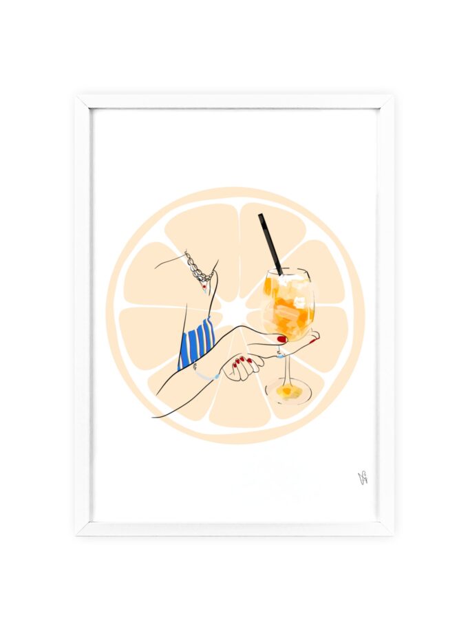 Mimosa in Dubrovnik Poster, Framed