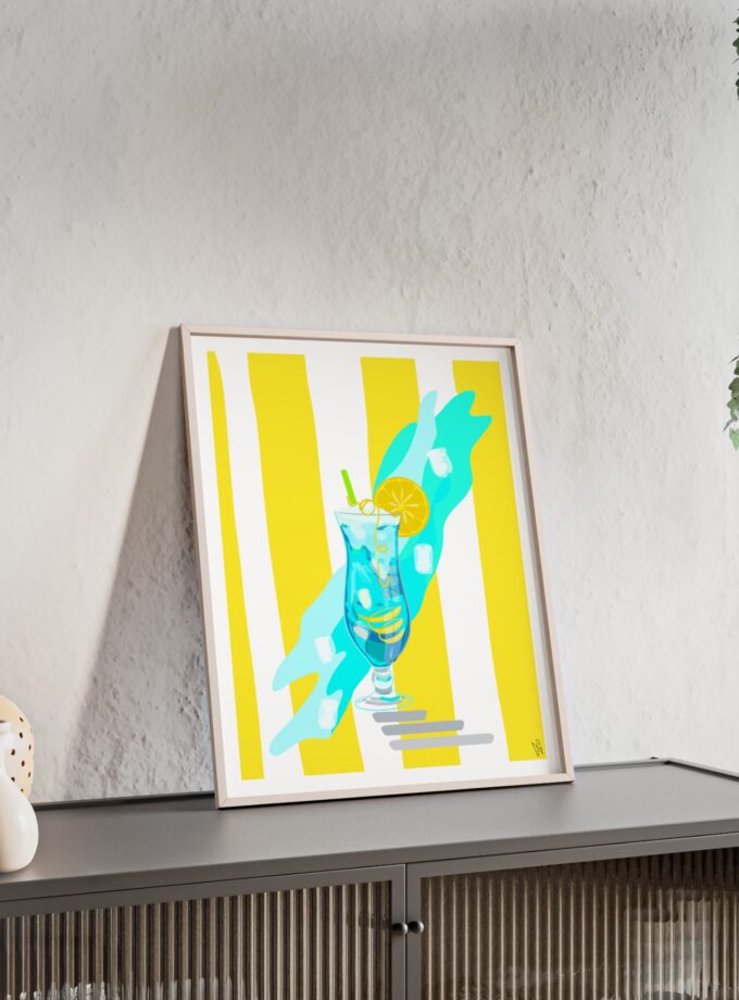 Blue Lagoon Poster, Framed