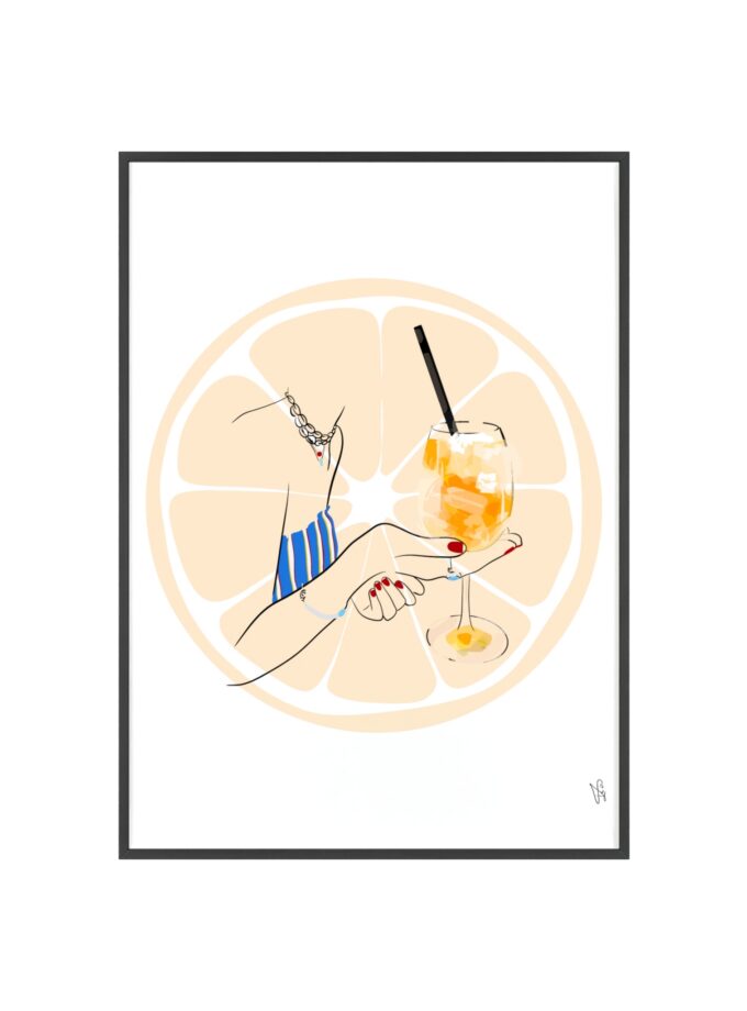 Mimosa in Dubrovnik Poster, Framed