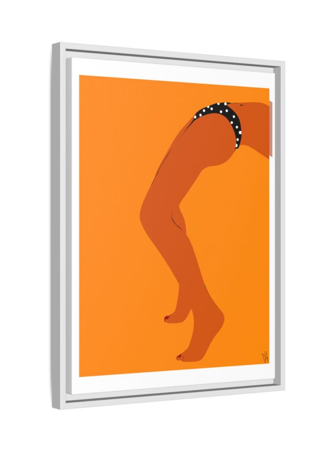 Sun Bath Canvas, Framed