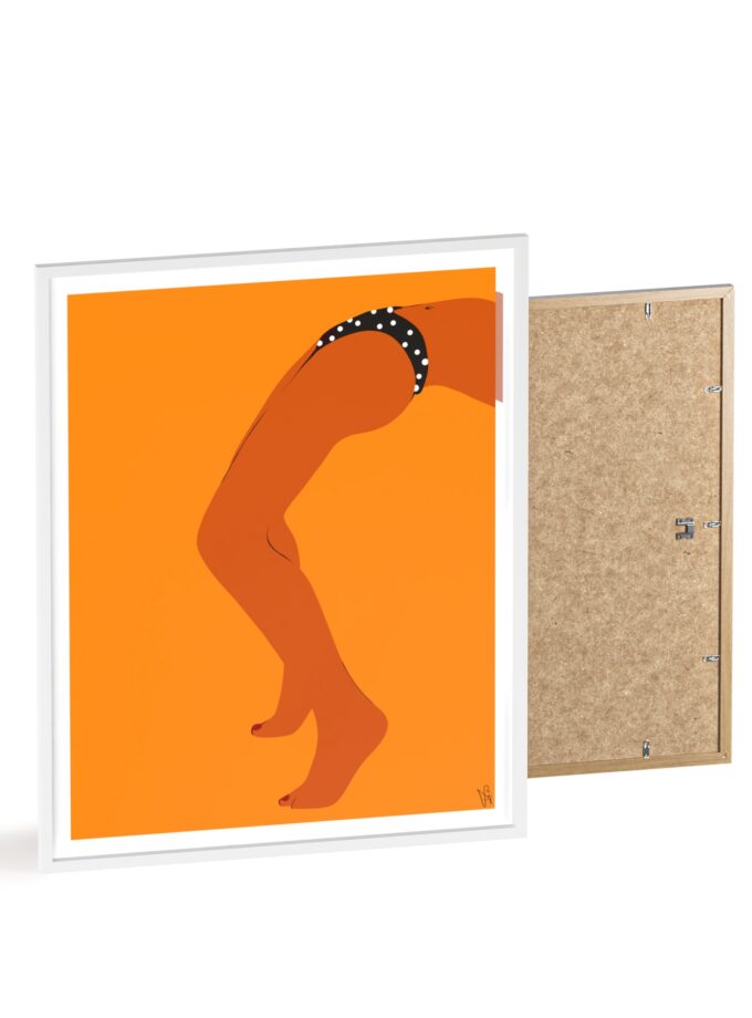 Sun Bath Poster, Framed