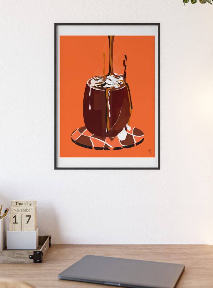 Hot Chocolate Poster, Framed