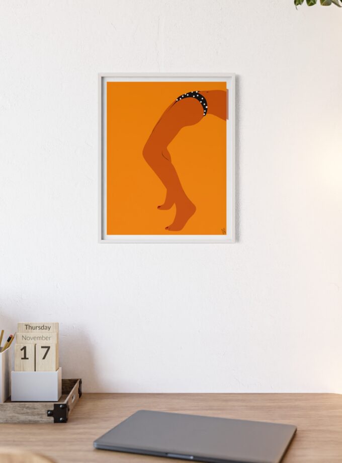Sun Bath Poster, Framed
