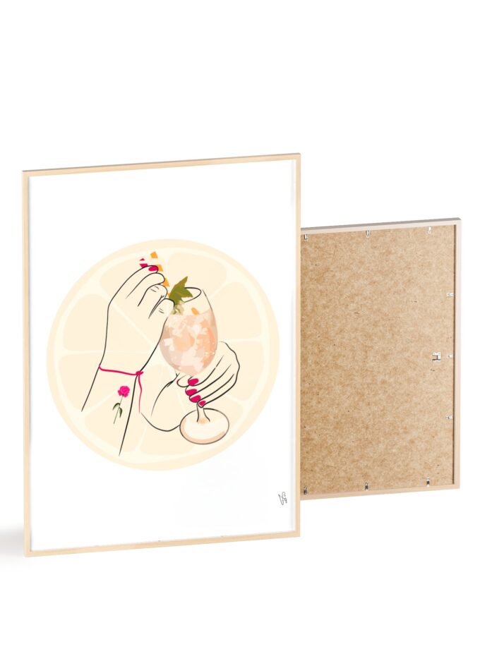 A Toast To Friendship Poster, Framed