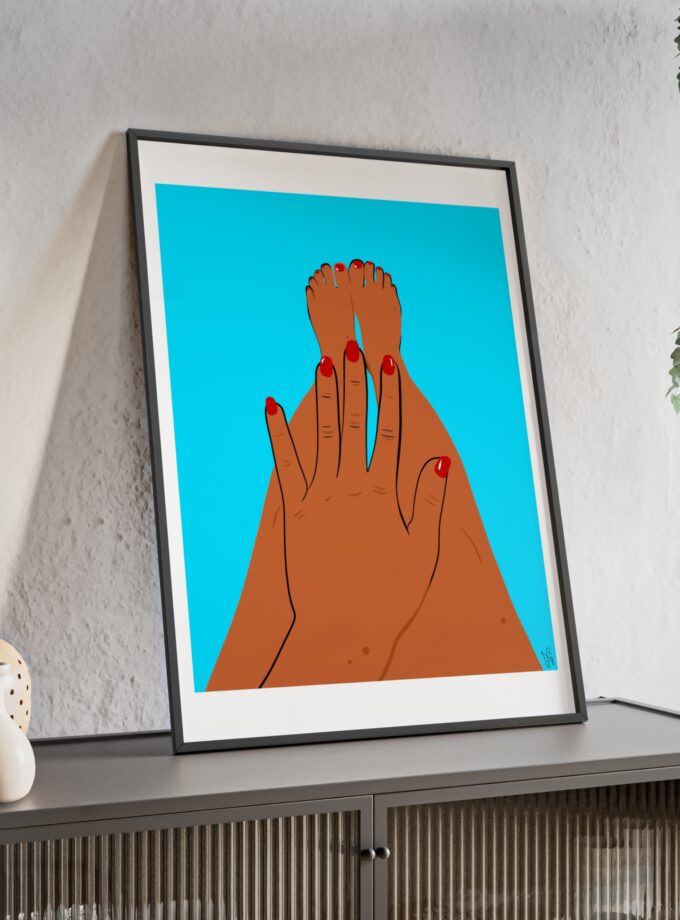 Sky Polish Poster, Framed