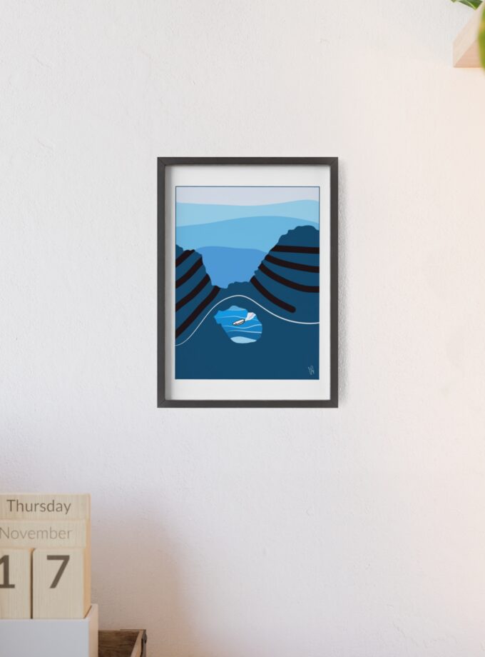 Sky Is Bright Poster, Framed