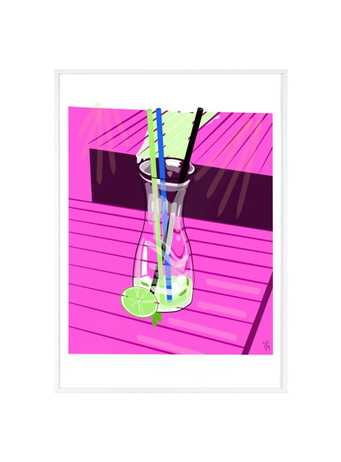 Mojito In Starigrad Poster, Framed