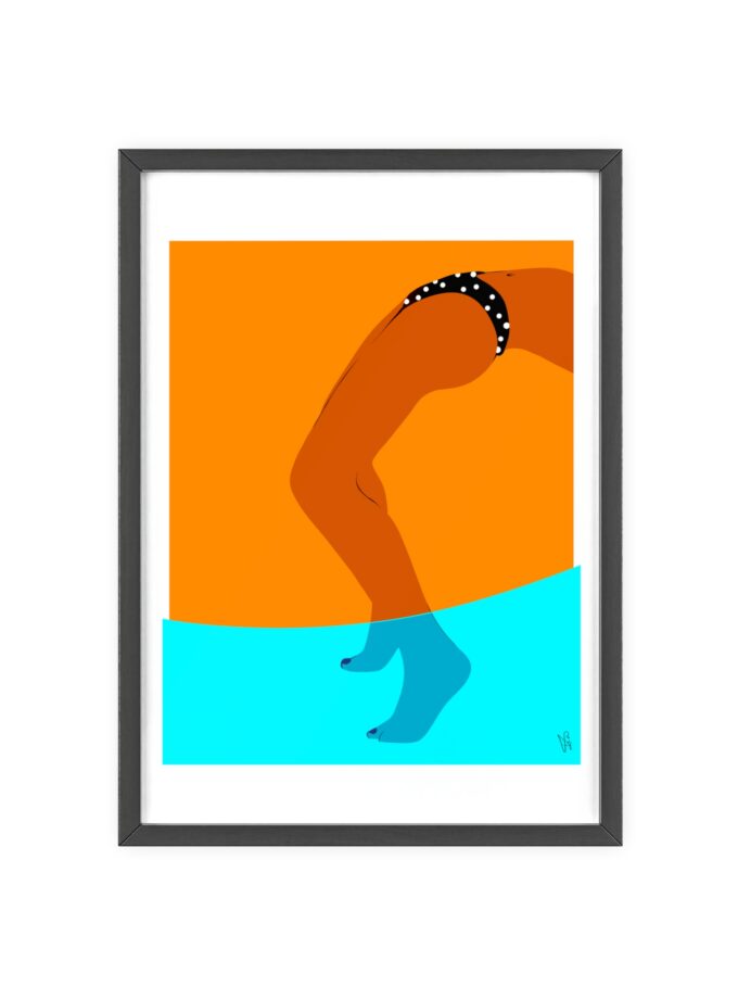 Pool Bridge Poster, Framed