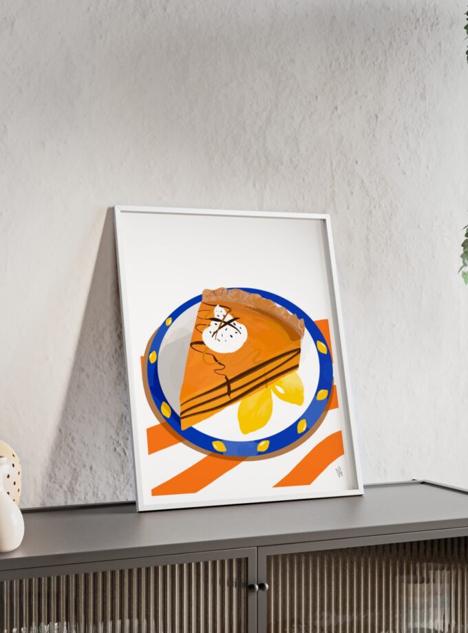 Pumpkin Pie Poster, Framed