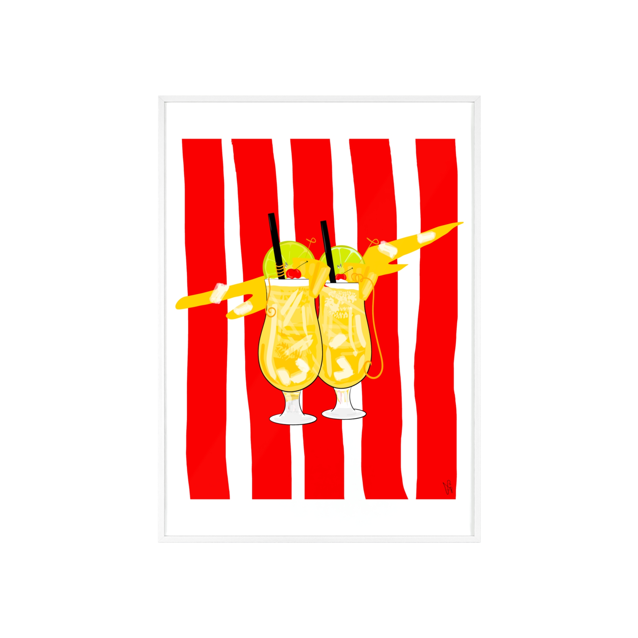 Pina Colada Poster, Framed - Image 45