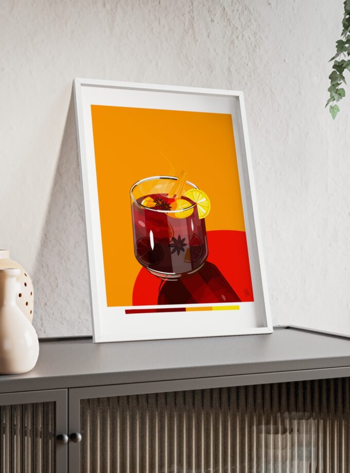 Mulled Wine Poster, Framed