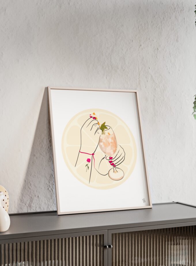 A Toast To Friendship Poster, Framed