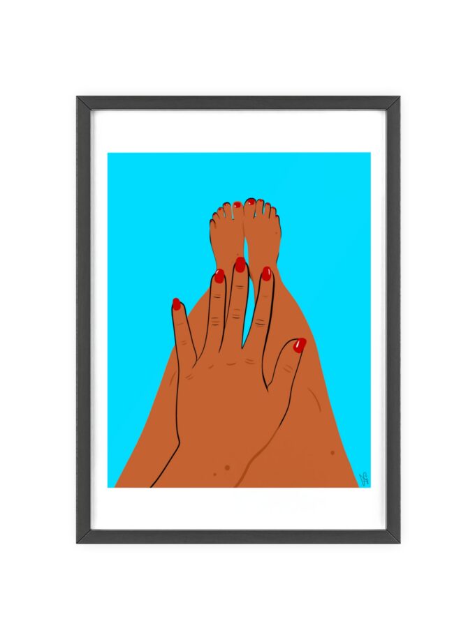 Sky Polish Poster, Framed