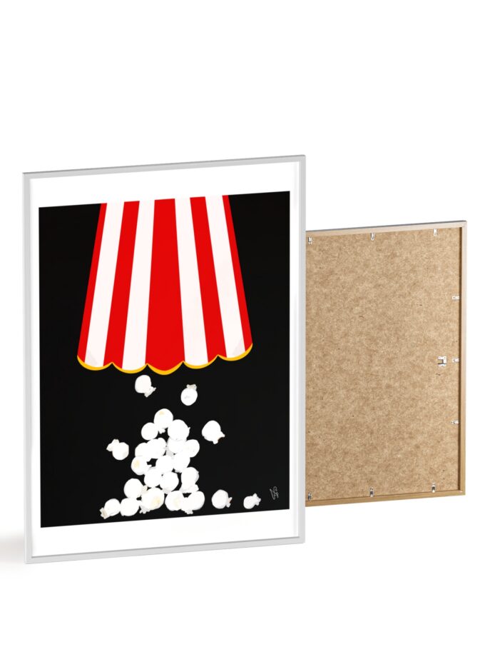 Let's Stay In Poster, Framed