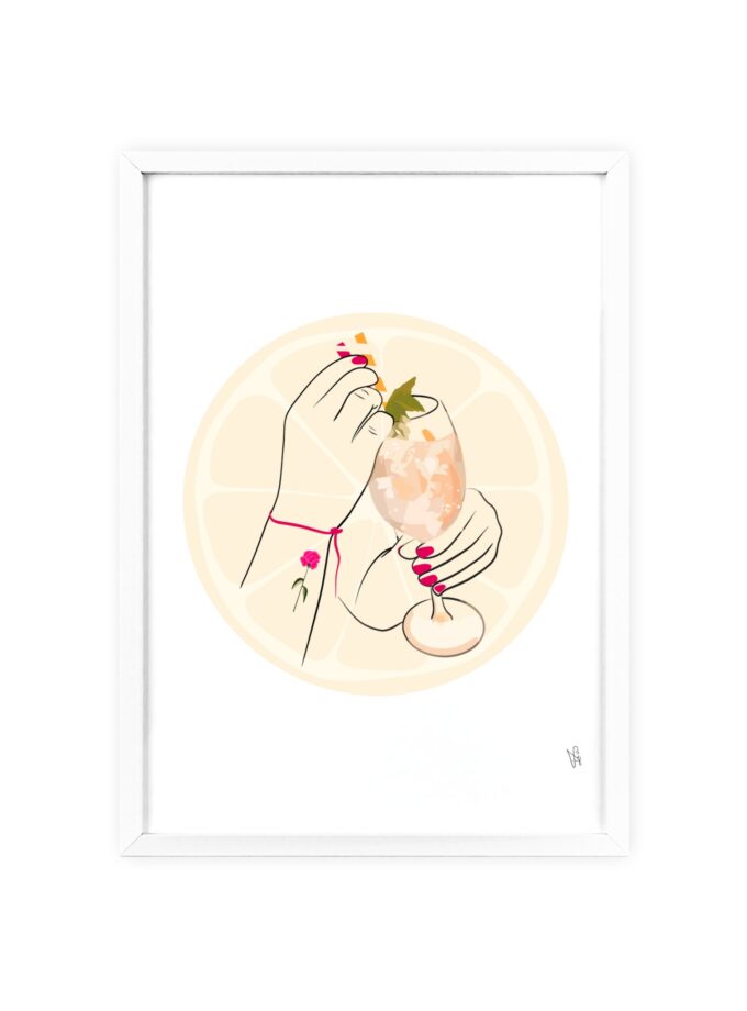 A Toast To Friendship Poster, Framed