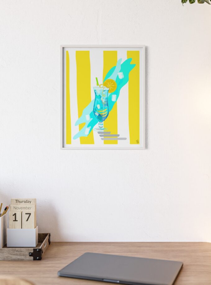 Blue Lagoon Poster, Framed