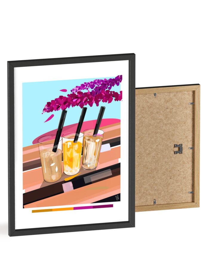 Under The Bugenvilija Poster, Framed