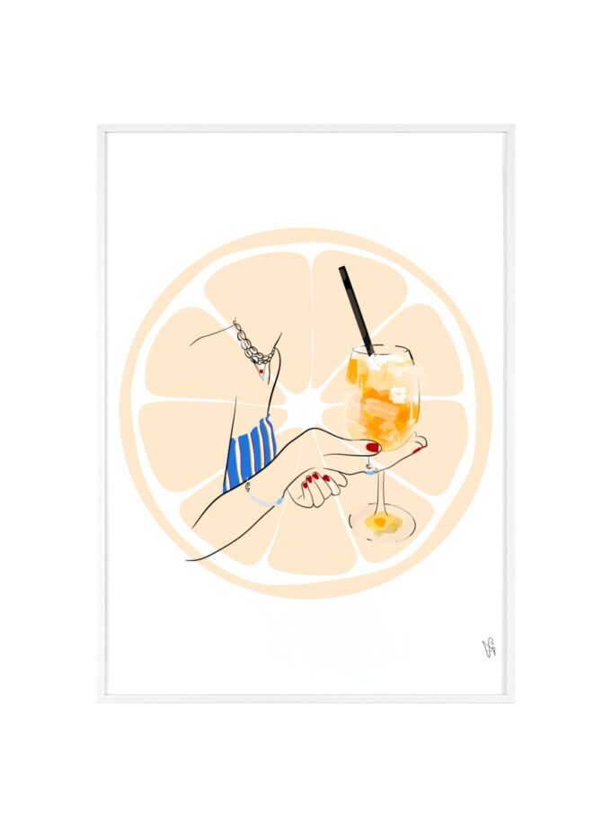 Mimosa in Dubrovnik Poster, Framed