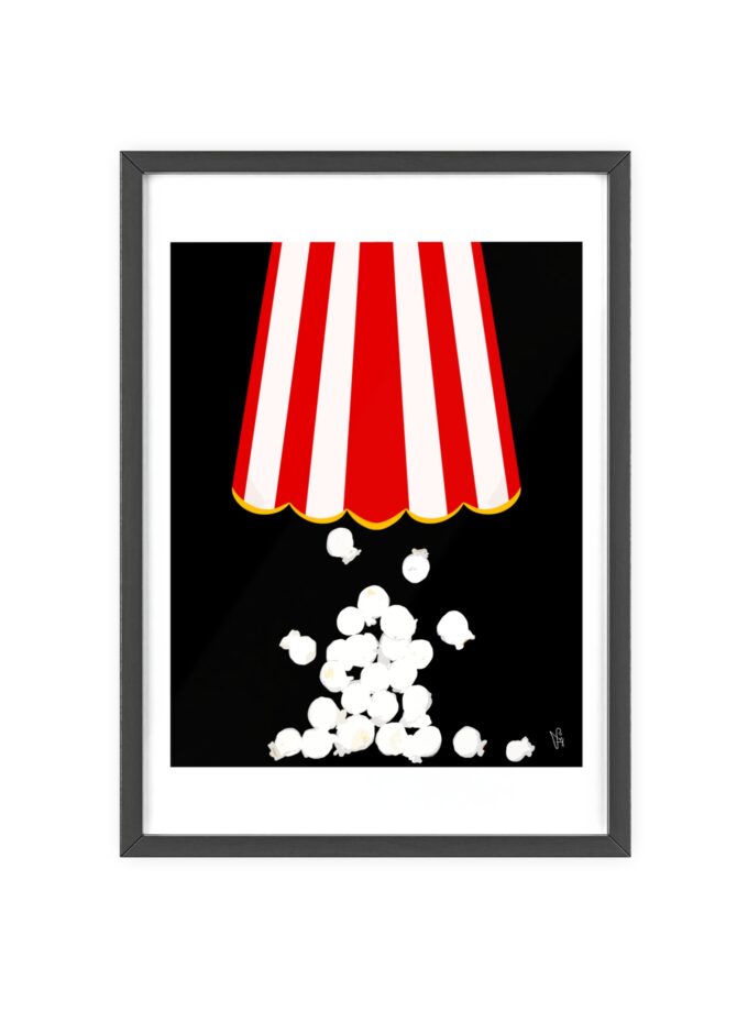 Let's Stay In Poster, Framed