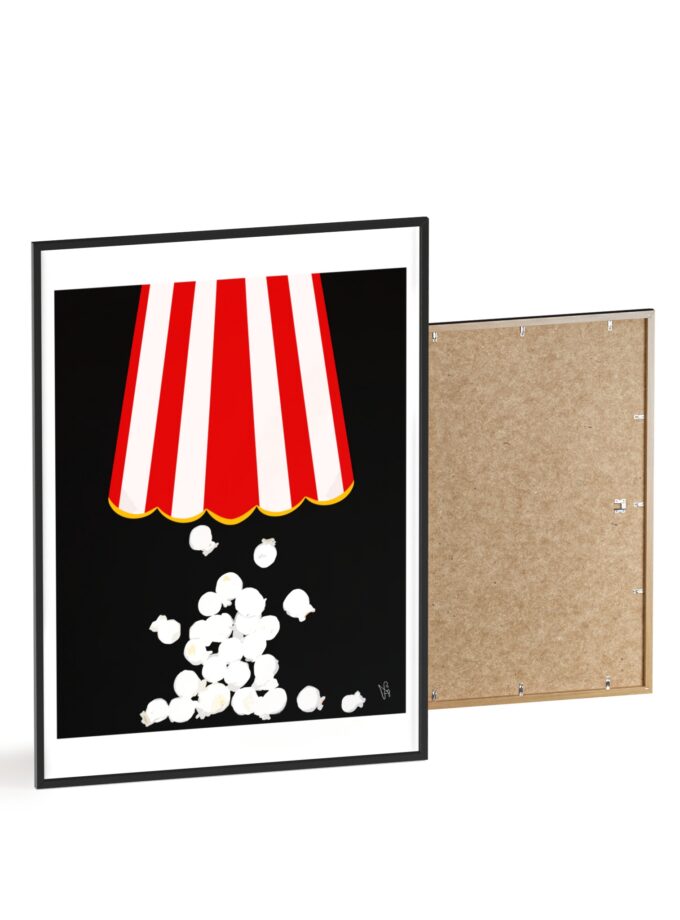 Let's Stay In Poster, Framed