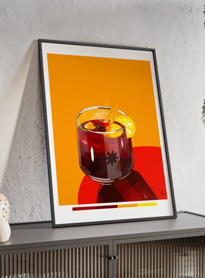 Mulled Wine Poster, Framed
