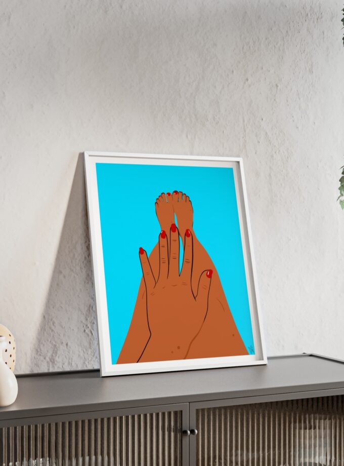 Sky Polish Poster, Framed