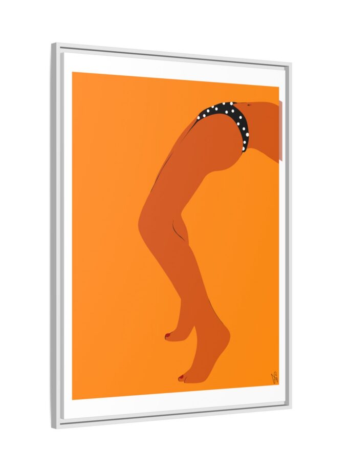 Sun Bath Canvas, Framed