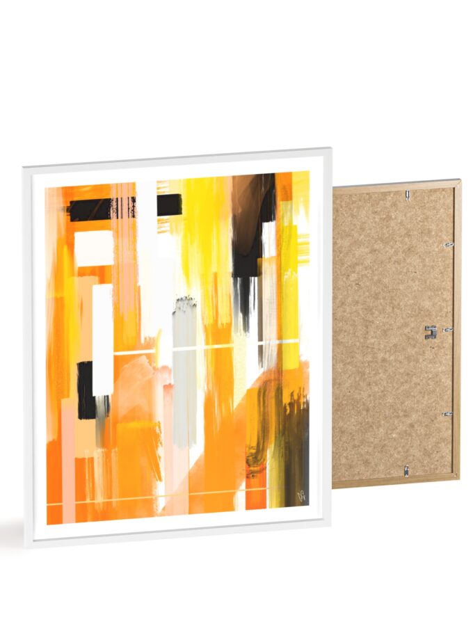 Liquid Gold Poster, Framed