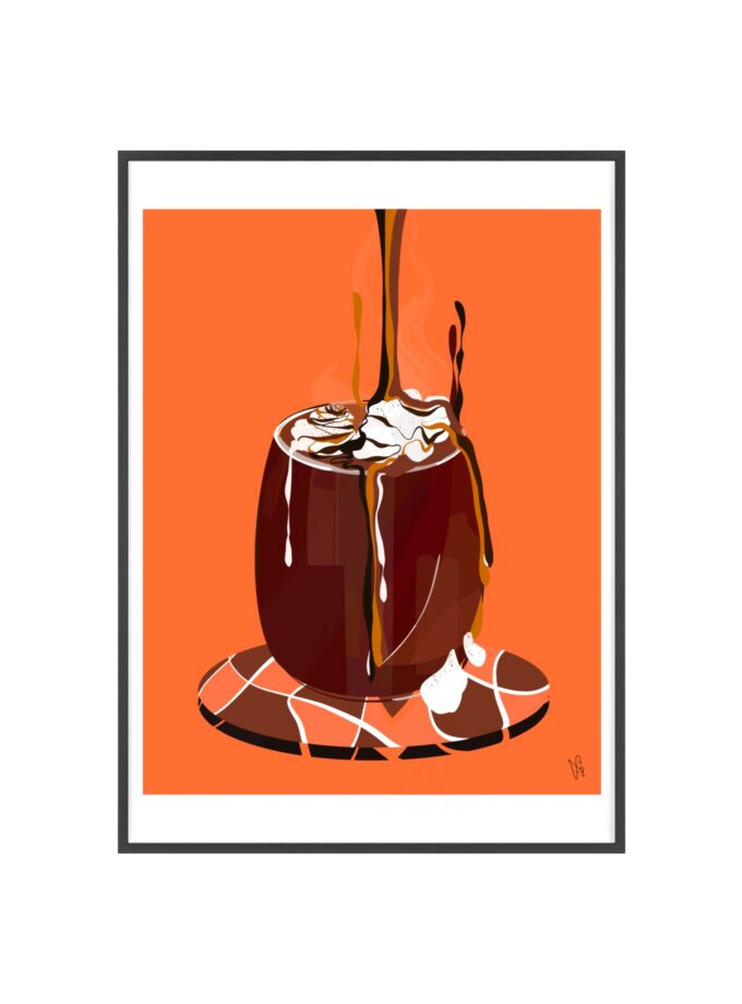 Hot Chocolate Poster, Framed