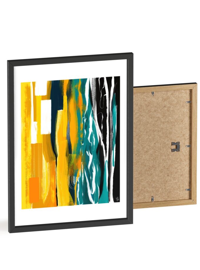 Midnight Swim Poster, Framed