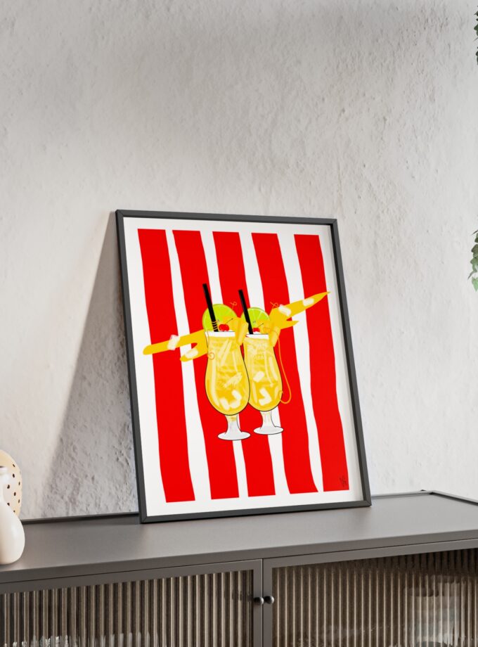 Pina Colada Poster, Framed