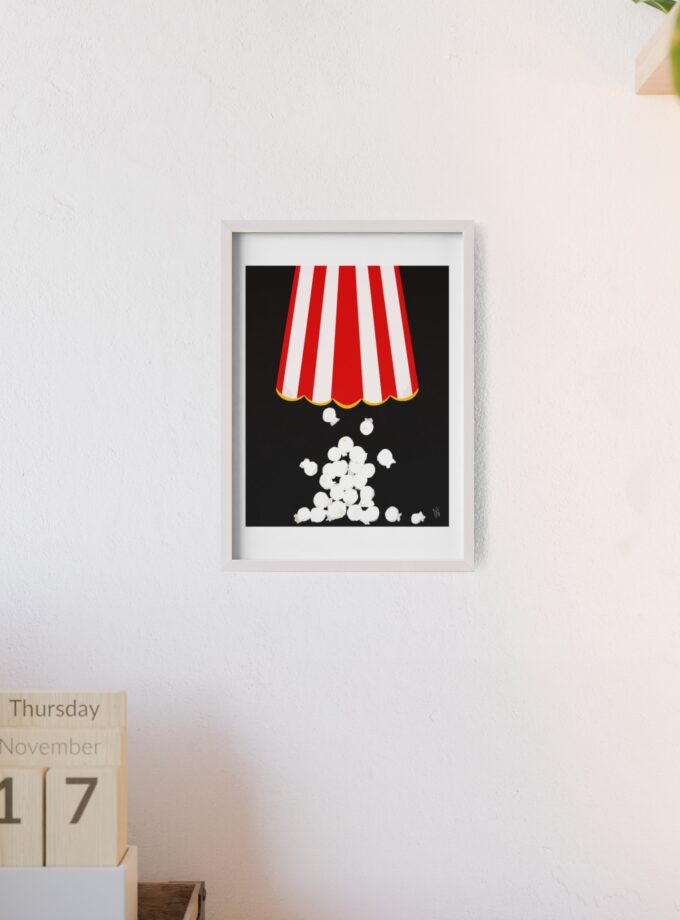 Let's Stay In Poster, Framed