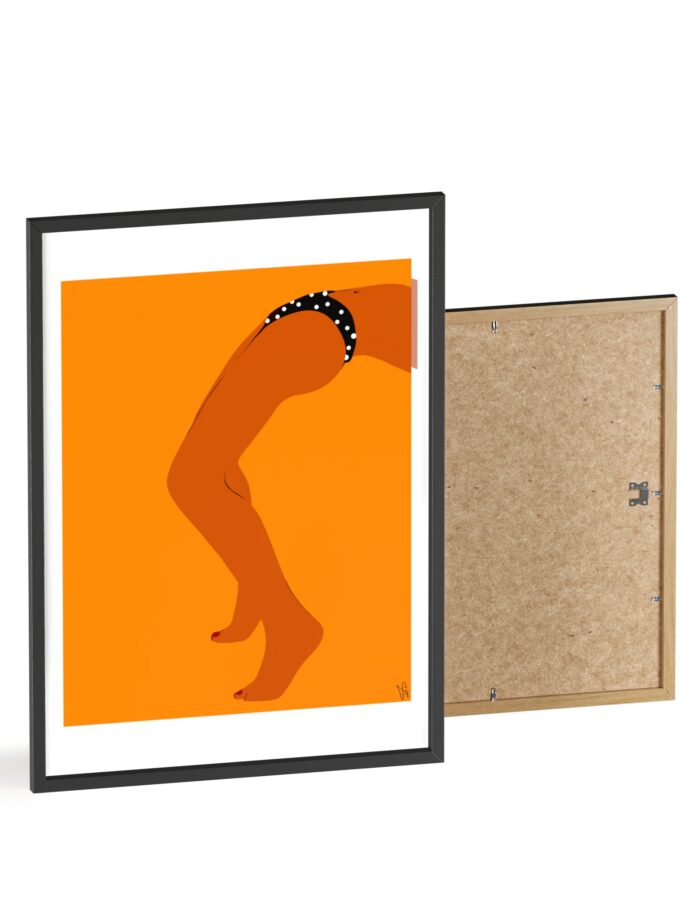Sun Bath Poster, Framed